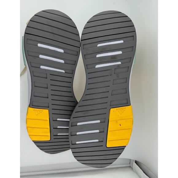 New‎ Yellow Maize Blue Adidas Lightweight Running Walking Shoes Sneakers Women's - Picture 13 of 16